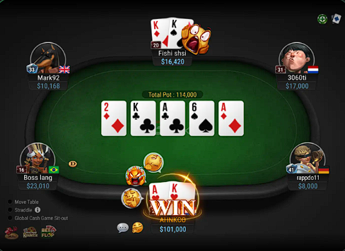 GGPoker table interface with Smart HUD